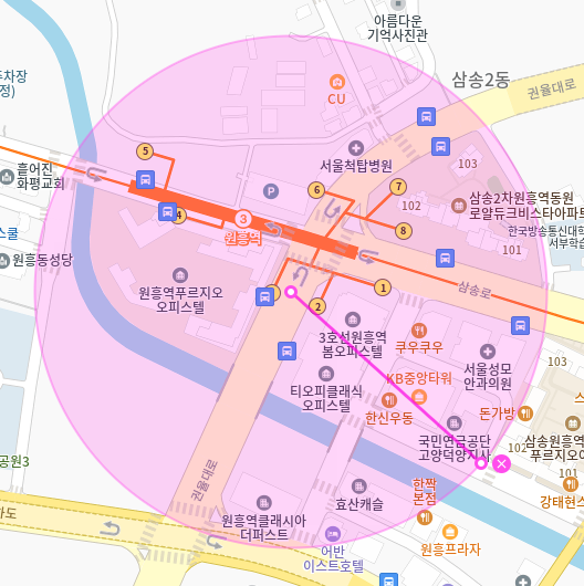 고양시 월주차_원흥역 도보 4분 거리 자주식 단일주차