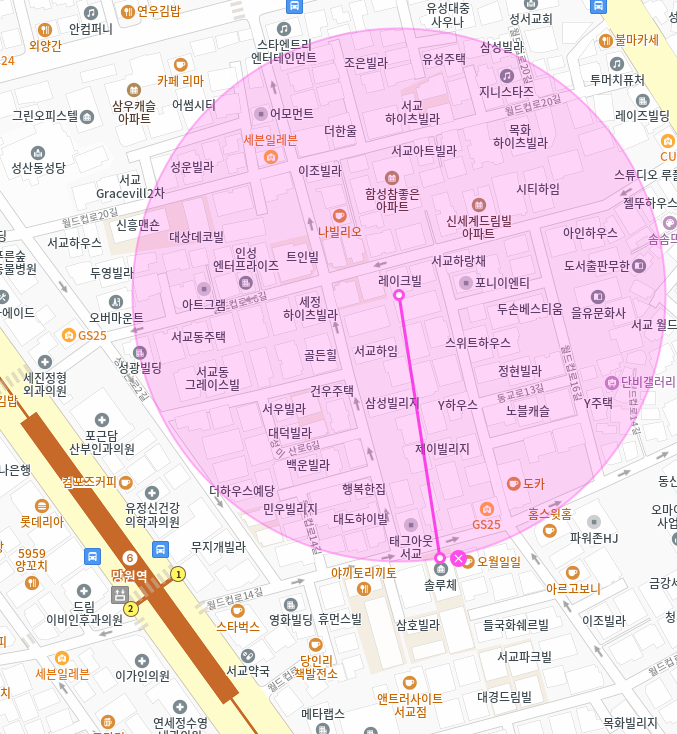 망원역 월주차_망원역 도보 5분 거리 자주식 주차장
