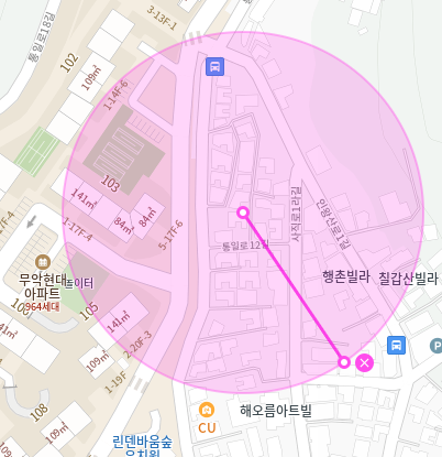 종로구 행촌동 월주차 독립문역 3번 출구 도보 7분 가까워요