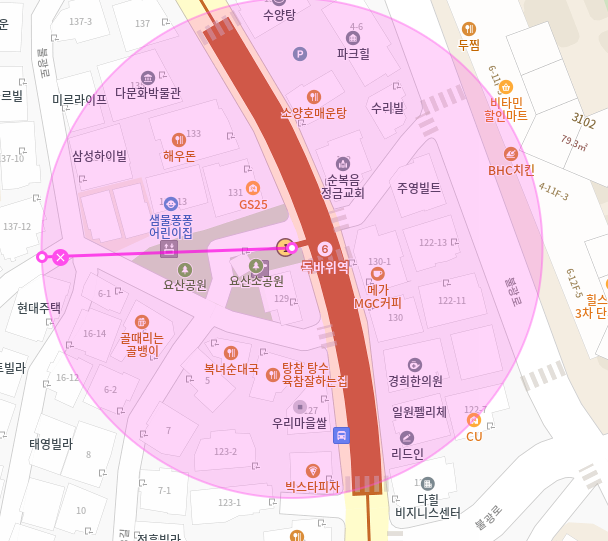 독바위역 월주차_24시간 이용 가능한 초역세권 접근성 좋은 주차장