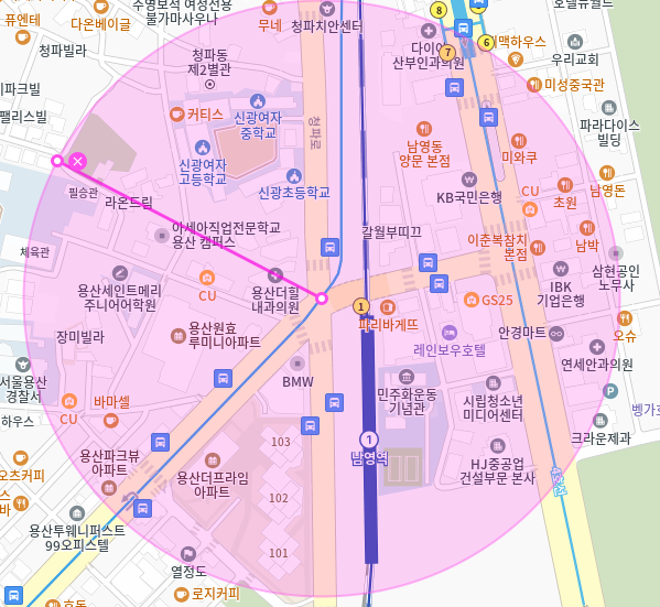 [신규] 청파동 월주차_남영역 도보 4분거리 경차전용 단독 주차장