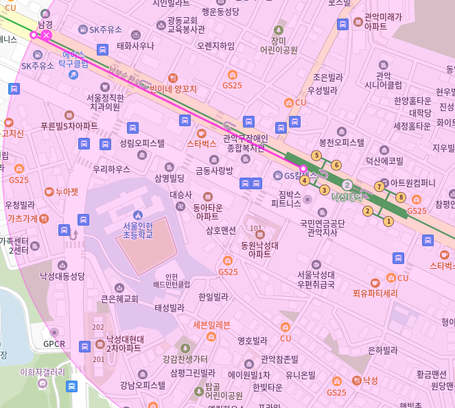[신규] 봉천동 월주차_낙성대역 도보 6분 거리 역세권 단독 주차장