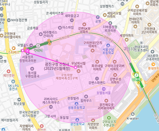 구의역 월주차 3번출구 인근 주차장 10만원대 예약가능!