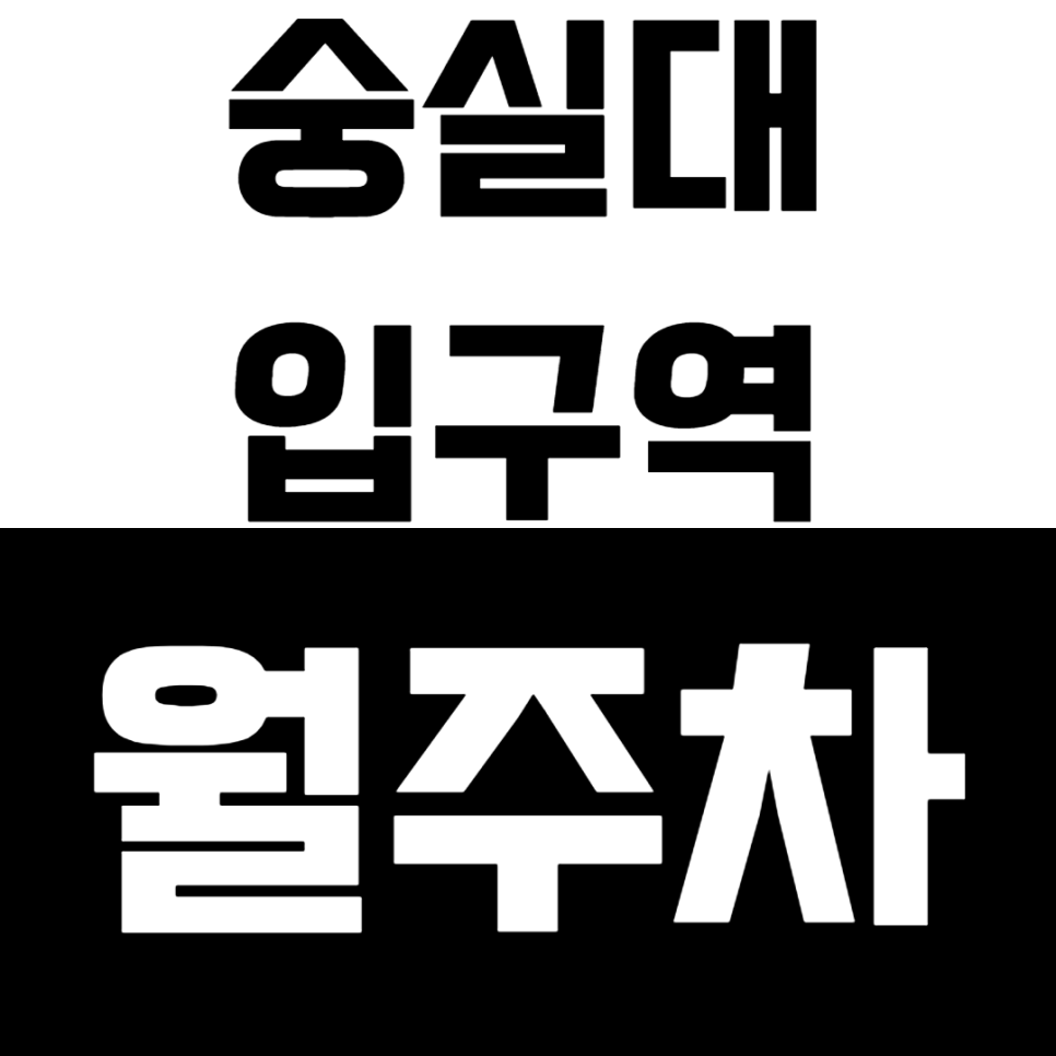 숭실대입구역 월주차 2번출구 인근 지정석 *보안 철저한 곳*