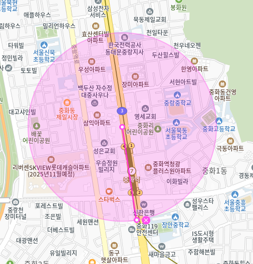 중화동 월주차 중화역 4번출구 도보 0분만에 도착 완전 가능~