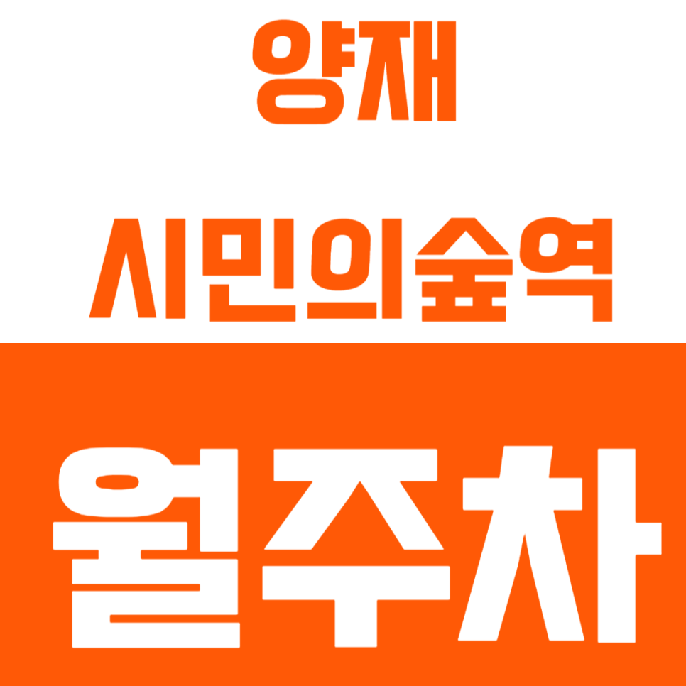 양재시민의숲역 월주차 "양재 근린공원" 인근 주차장 만족도 200%
