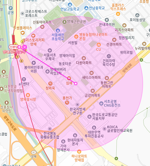 양재시민의숲역 월주차 "양재 근린공원" 인근 주차장 만족도 200%