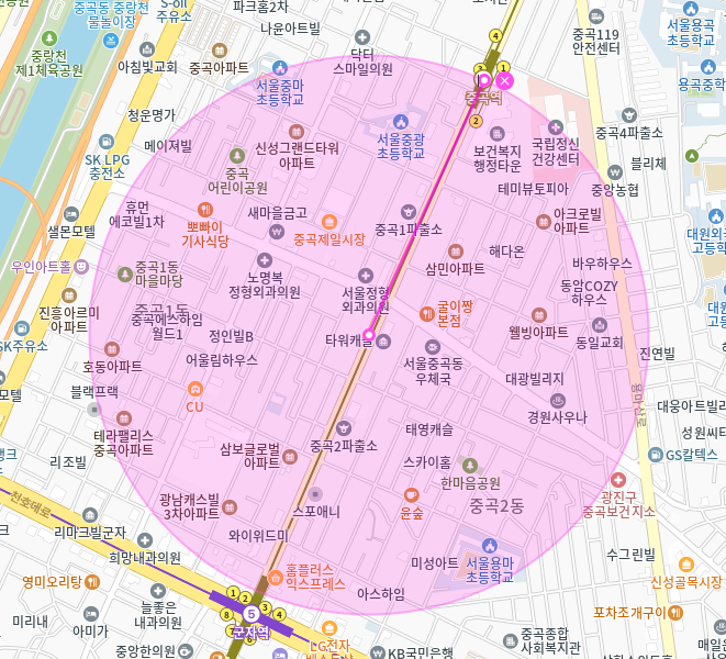 중곡동 월주차 "므두셀라실버센터" 근처 단일주차 바로 이용 가능합니다.