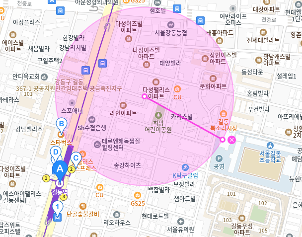 길동역 월주차_2번출구 도보 5분이내에 위치한 월주차장 알아보세요