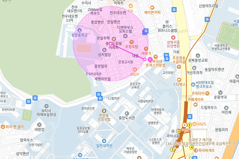 고려대역 월주차_종암중학교 부근에 24시간 월주차장 안내드려요