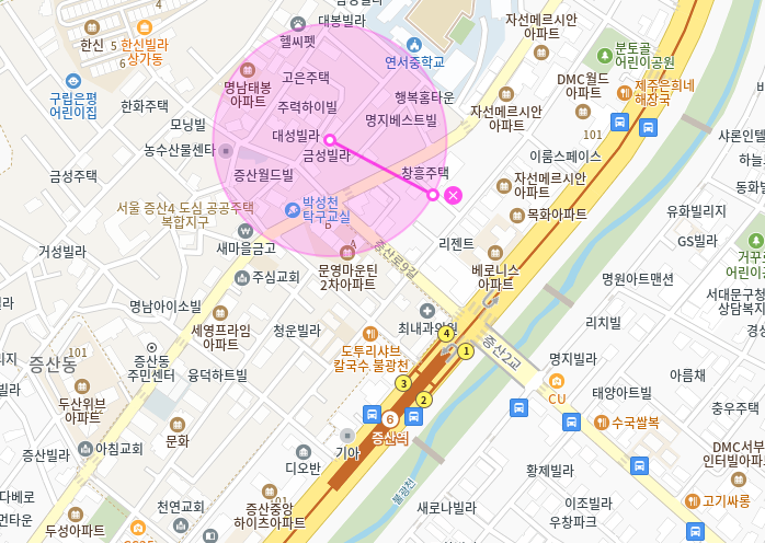 증산동 월주차_연서중학교 앞에 위치한 24시간 월주차장 소개