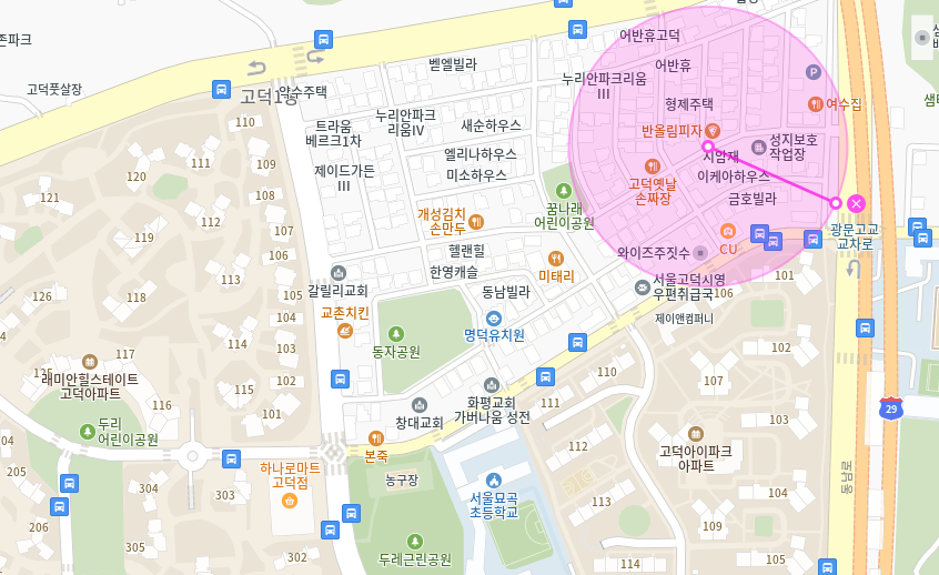 고덕동 월주차_아이파크아파트 인근의 24시간 월주차장