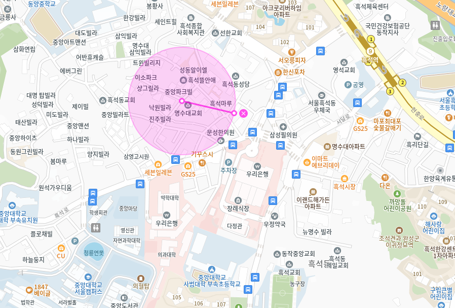 흑석동 월주차_중앙대학교 앞에 있는 24시간 월주차장 추천