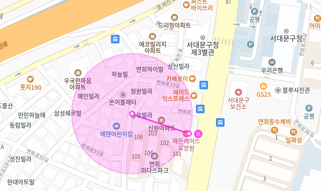 서대문구 월주차_서대문구 보건소 건너편 24시간 월주차장 추천
