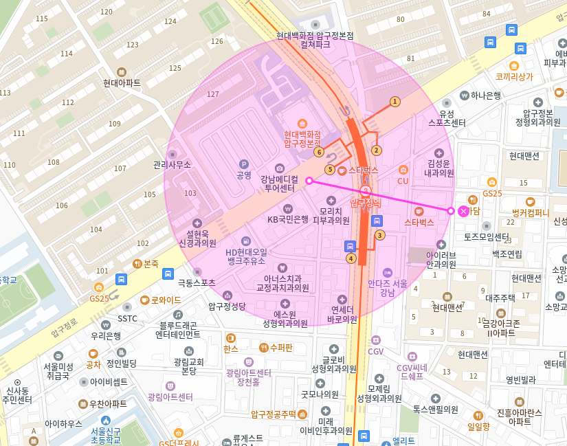 압구정동 월주차 압구청역 초역세권 월주차장 정기권 이용방법 소개
