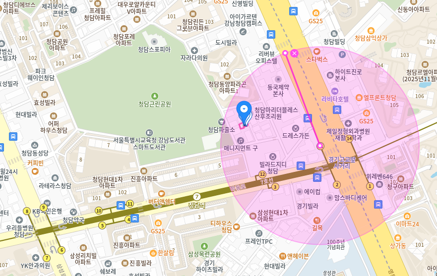 첨담역 월주차 청담역 역세권 월정기 주차장 소개