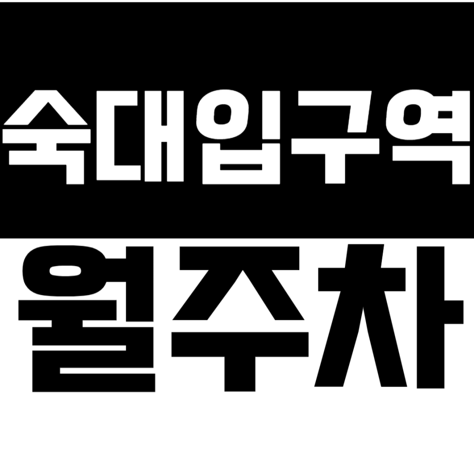 숙대입구역 월주차 숙대입구역 인근 주차장으로 주차 문제 쉽게 해결하세요!