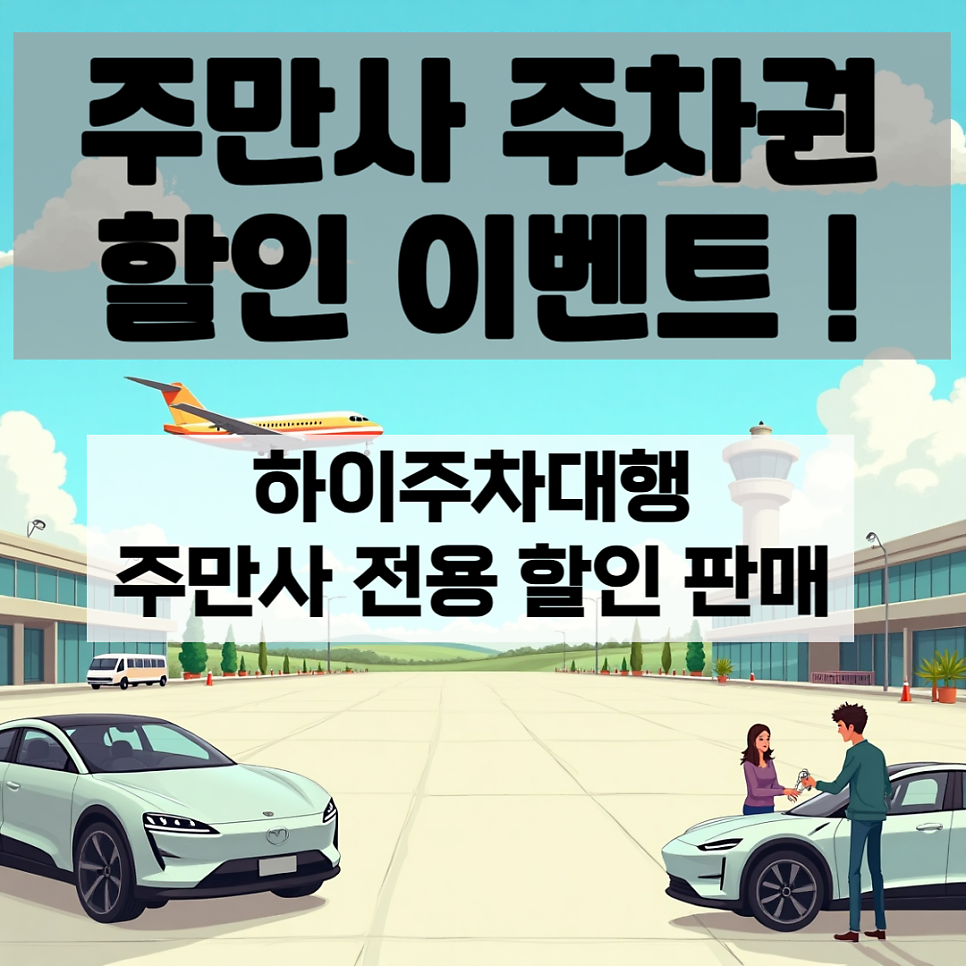 김포공항 주차비 주차대행 예약 꿀팁 공항 주차장 할인 받는 법 대표 이미지