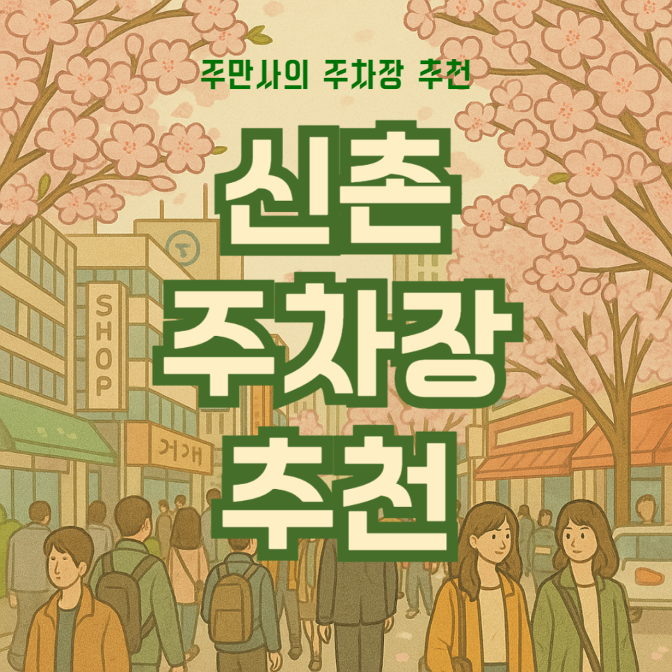 신촌 연세로 인근 주차장 경의선숲길 저렴한 당일권 주차 추천 대표 이미지