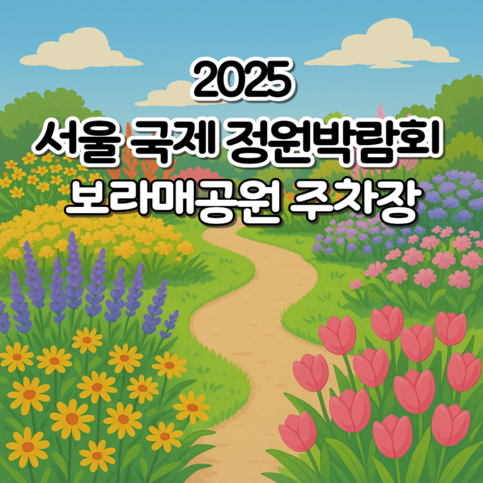 2025 서울국제정원박람회 주차장 보라매공원 메타몽가든 가장 가까운 주차장 위치 행사 정보