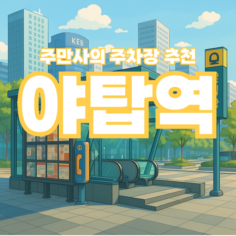 야탑역 주차장 공영주차장 환승주차장 요금, 위치, 만차 대비 근처 주차장 추천!