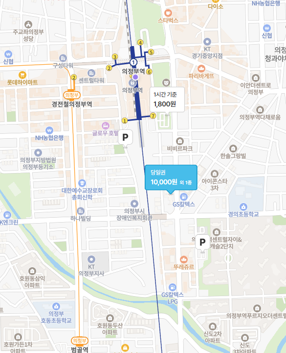의정부역 인근 공영주차장, 민영주차장 | 주차대기 안하고 주차할 수 있는 꿀팁까지!