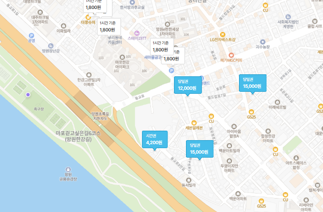 망원한강공원 주차장 | 저렴하고 안전한 주만사 추천 주차장 BEST 4 & 공영주차장 안내