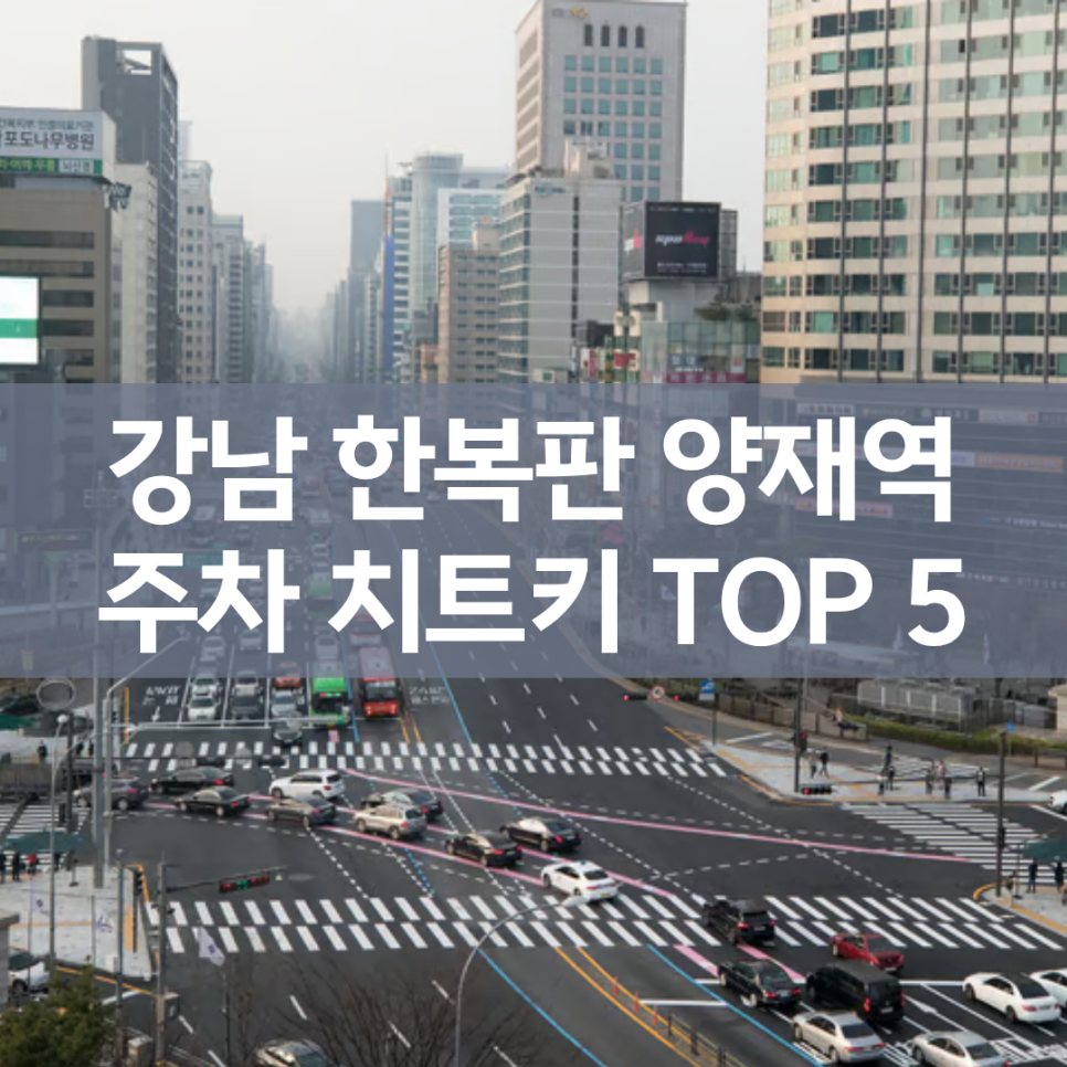 양재역 주차장 총정리! 일주차부터 공영 주차장까지 (강남대로·말죽거리 방문 팁) 대표 이미지