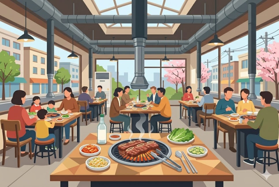강동구청 주차장 | 구청 도보 2분, 소갈비 맛집까지 휴일 종일권으로 여유롭게