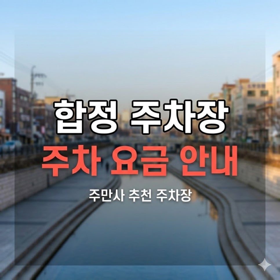 합정 주차장 3곳 비교 | 망리단길·합정역 맛집 나들이, 심야권 4,800원부터 대표 이미지