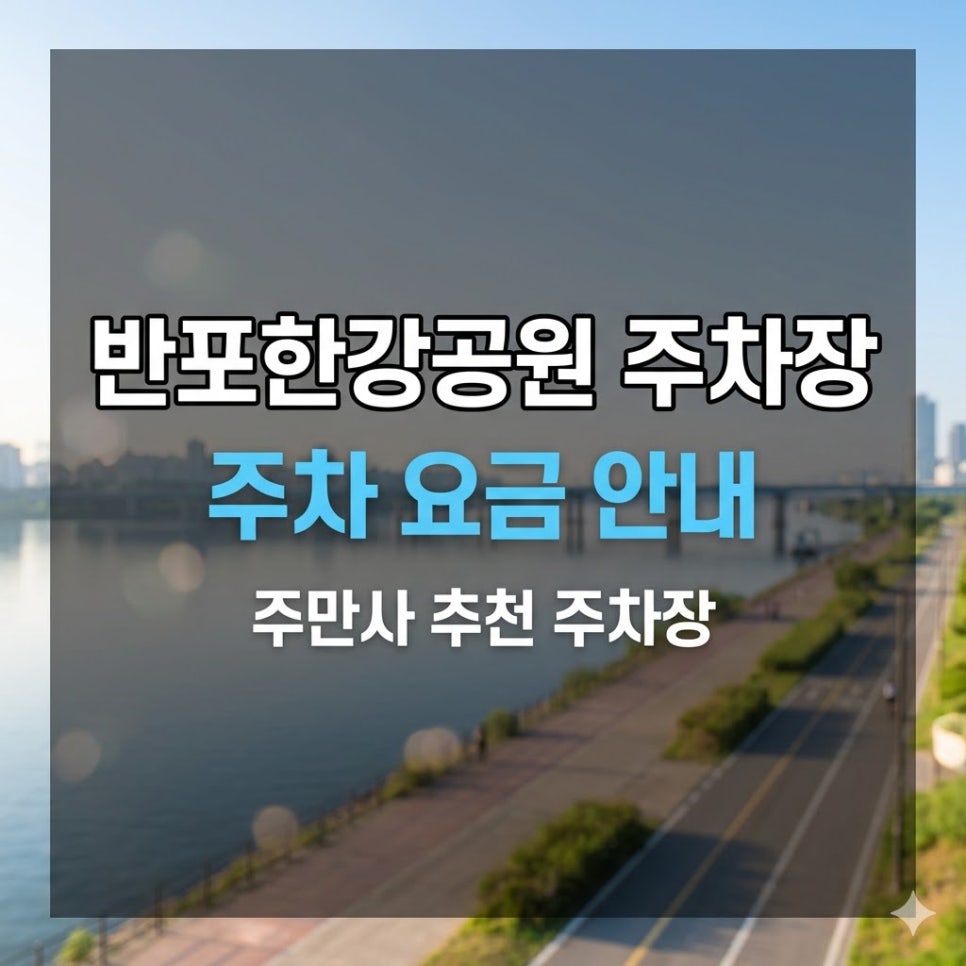 반포한강공원 주차장 요금 총정리 | 공영주차장 꽉 찰 때 대안, 심야권 3천원대 대표 이미지