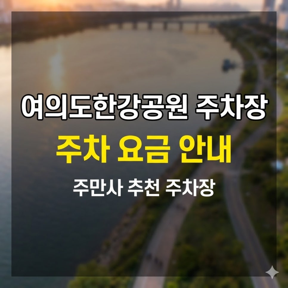 여의도한강공원 주차장 | 공영 2주차장, 3주차장 만차시 대안은?