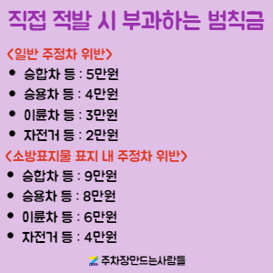 [주만사] 불법 주차에 따른 과태료 및 범칙금