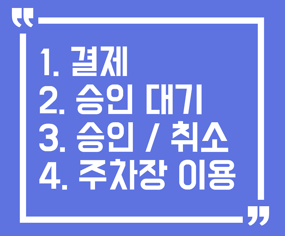 주만사 주차장 이용 및 어플 사용법!