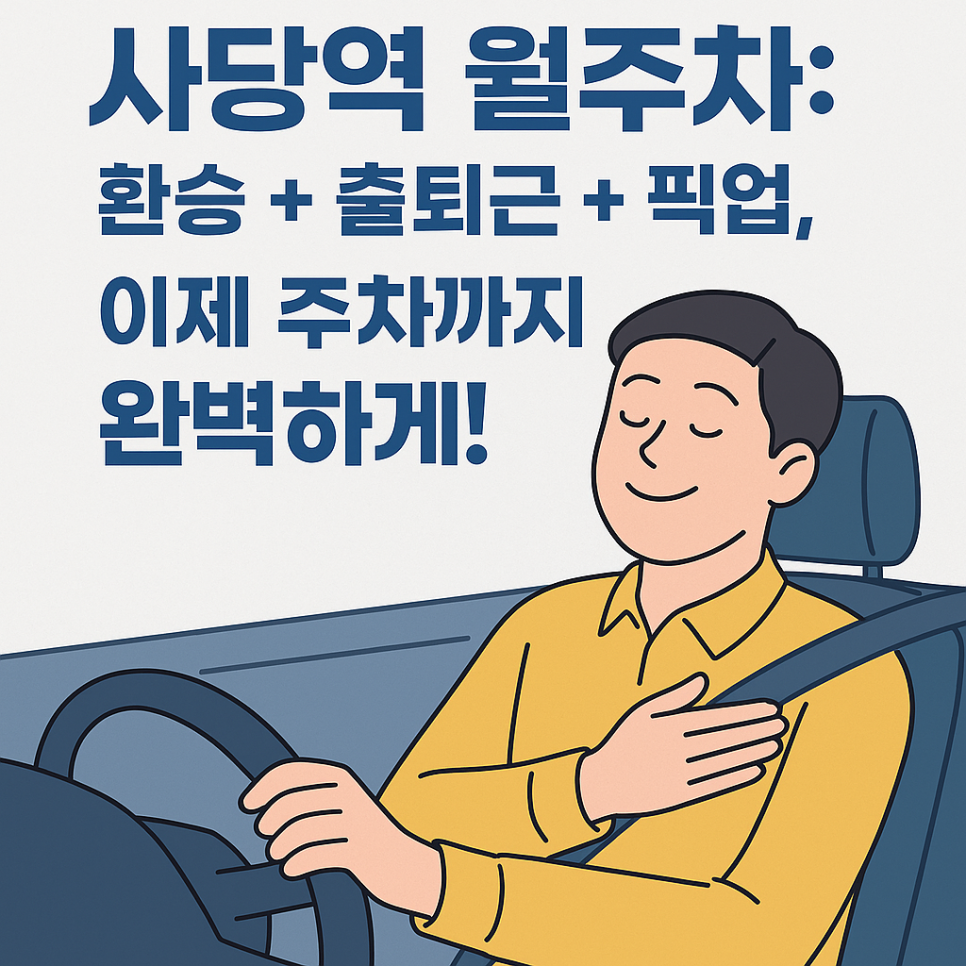 사당역 월주차, 출퇴근부터 픽업까지 주만사 월주차 하나로 해결! 대표 이미지