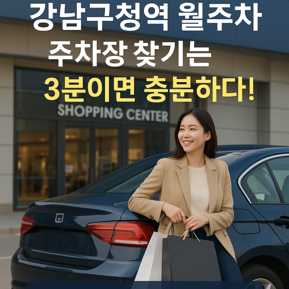 강남구청역 월주차: 주차장 찾기는 3분이면 충분하다!