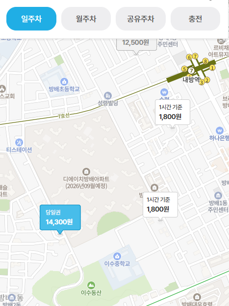 방배동 월주차, 방배역 인근 저렴한 월주차장 빠르게 찾는법 정보