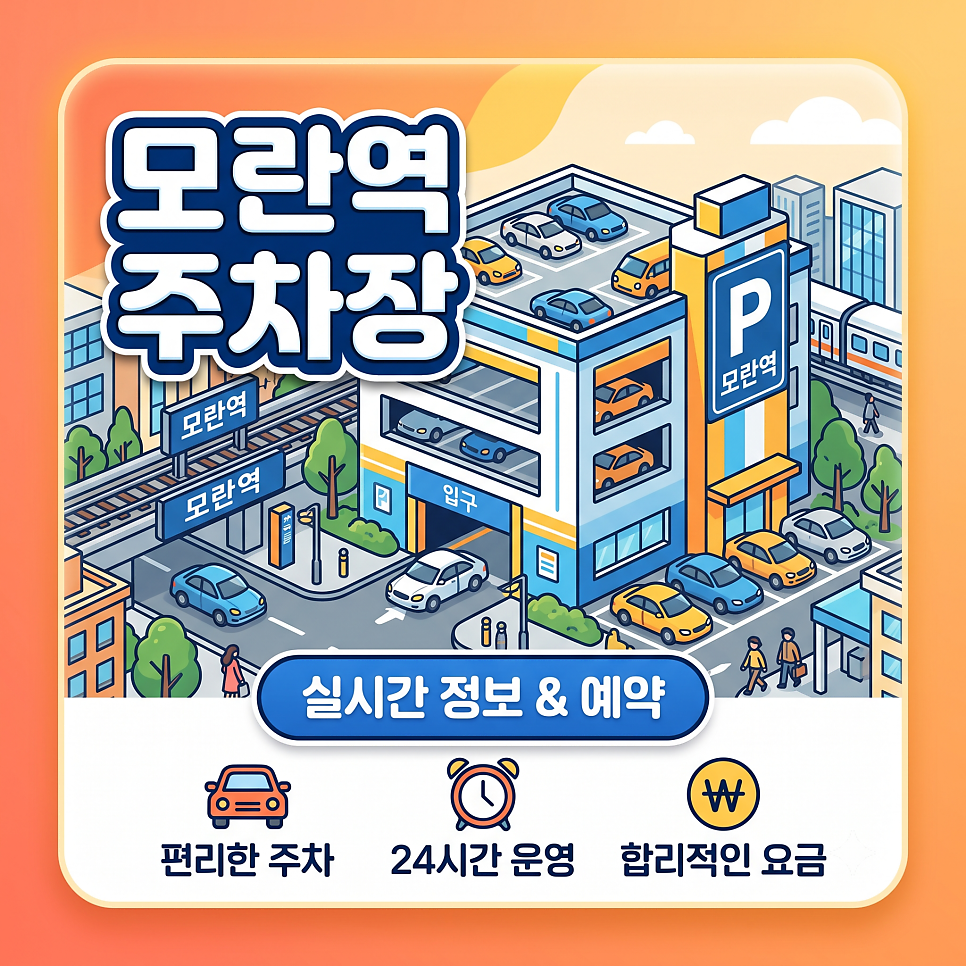 모란역 일주차ㅣ전통과 현재가 공존하는 성남시 중원구 모란역 인근 당일권 주차 추천!