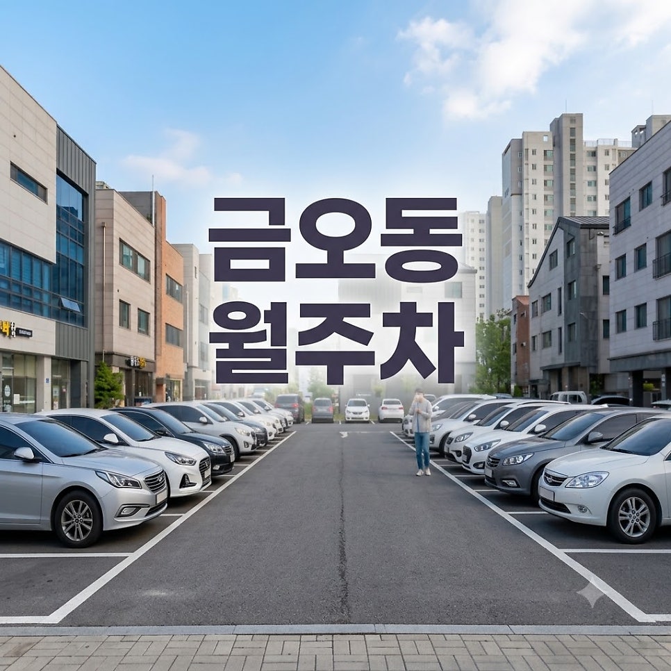 금오동 월주차 정보 정리, 신규오픈 주만사 금오동 유료주차장 안내 대표 이미지