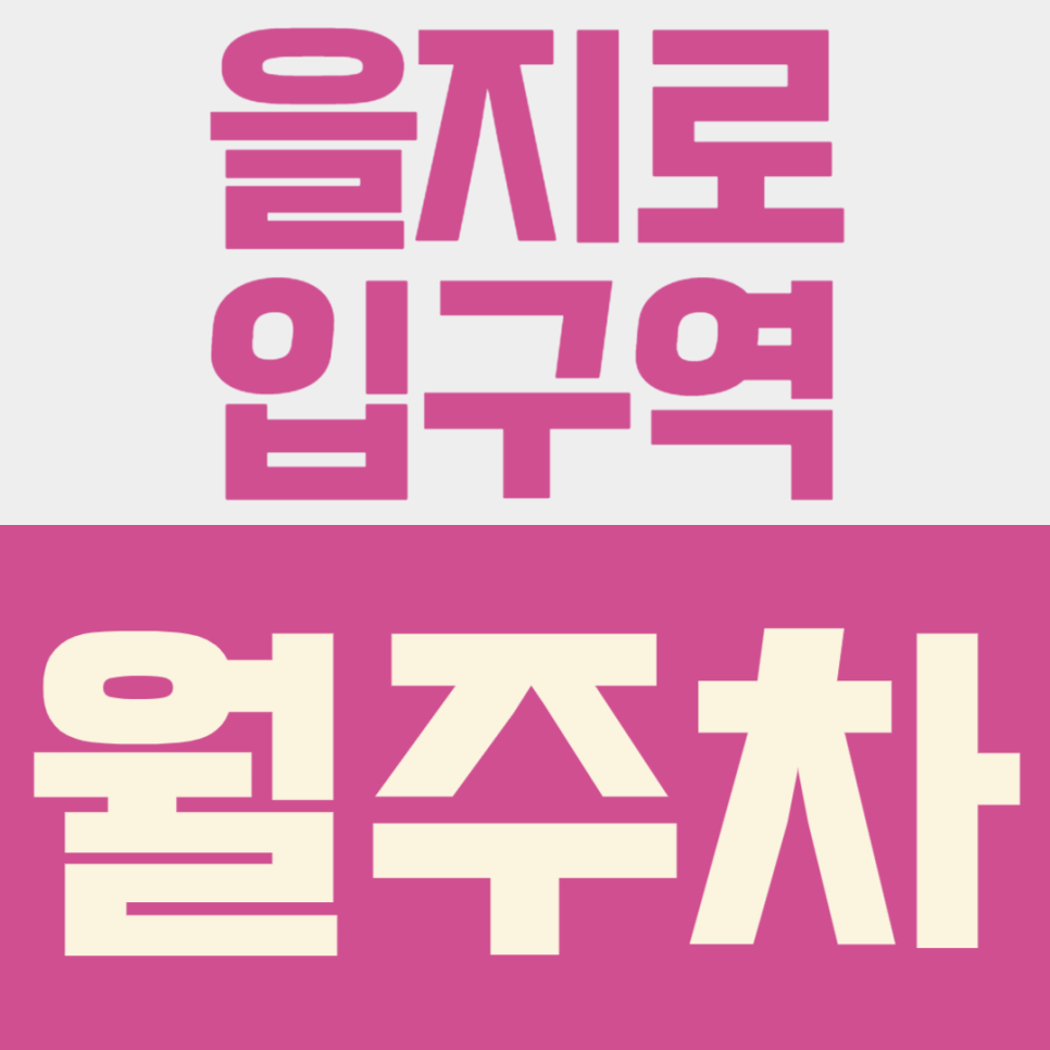 을지로입구역 월주차ㅣ매일 아침 주차 전쟁? 을지로입구역 도보 3분 24시간 월주차장 추천 대표 이미지
