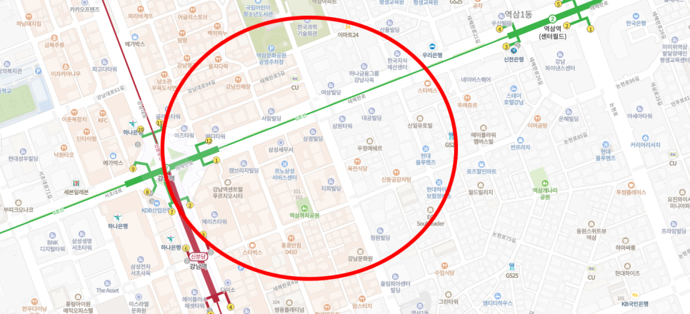 강남역 월주차 찾기!