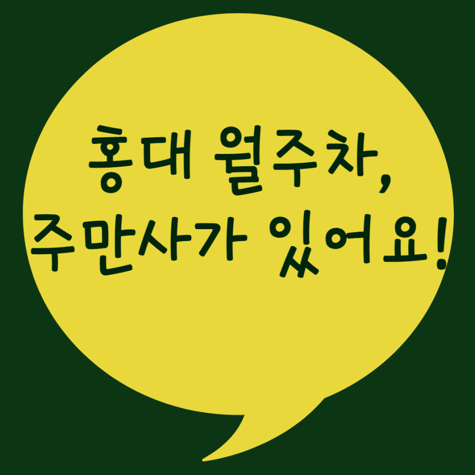 홍대 월주차ㅣ홍대도 주만사로! 대표 이미지