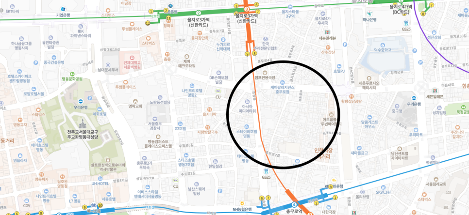 을지로 월주차, 자리 공유합니다!