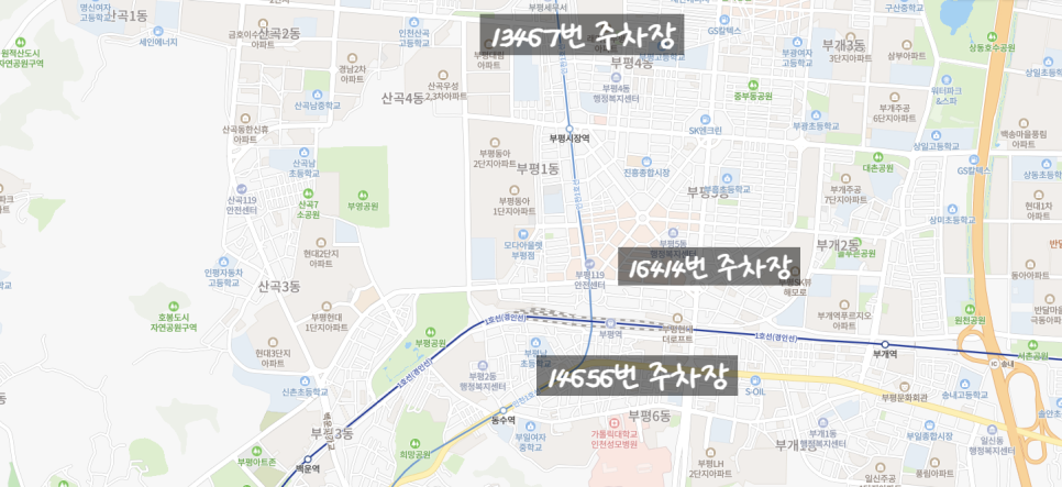 인천 부평구 월주차ㅣ부평4동, 부평5동, 부평6동 월주차