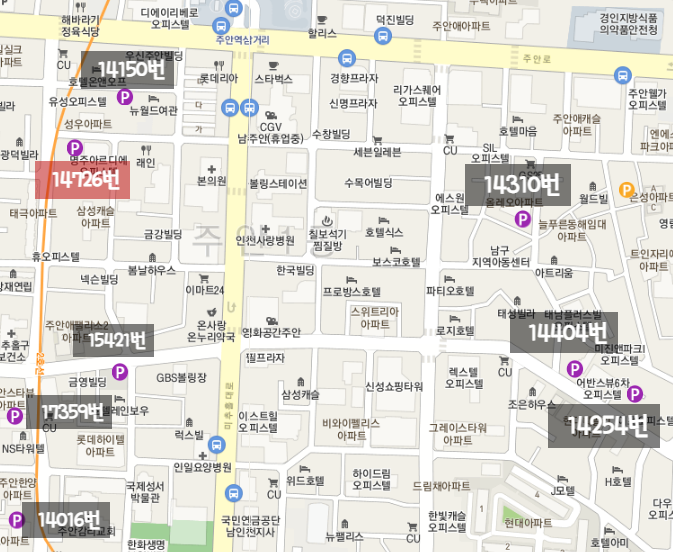 인천 미추홀구 월주차ㅣ용현동, 도화동,주안1동, 주안2동 월주차