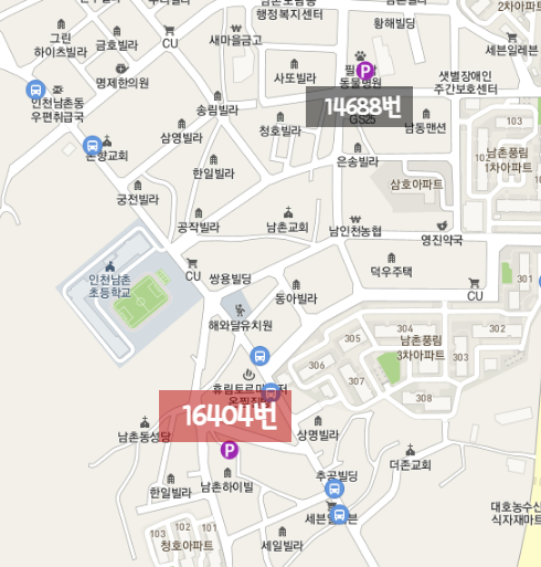 인천 남동구 월주차ㅣ구월동, 간석동, 장수서창동, 남촌도림동 월주차