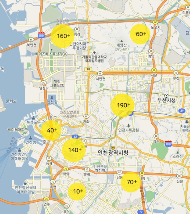 인천 계양구 월주차ㅣ효성동, 계산동, 작전동도 주만사에서 구해요