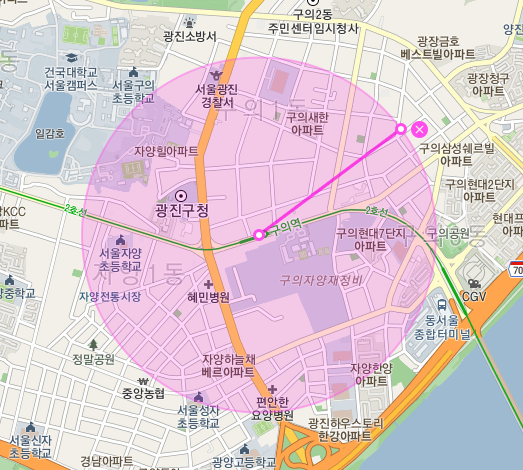 [자동매칭]광진구 구의동 월주차 안내 (어플에서 결제 후 이용 가능) 대표 이미지