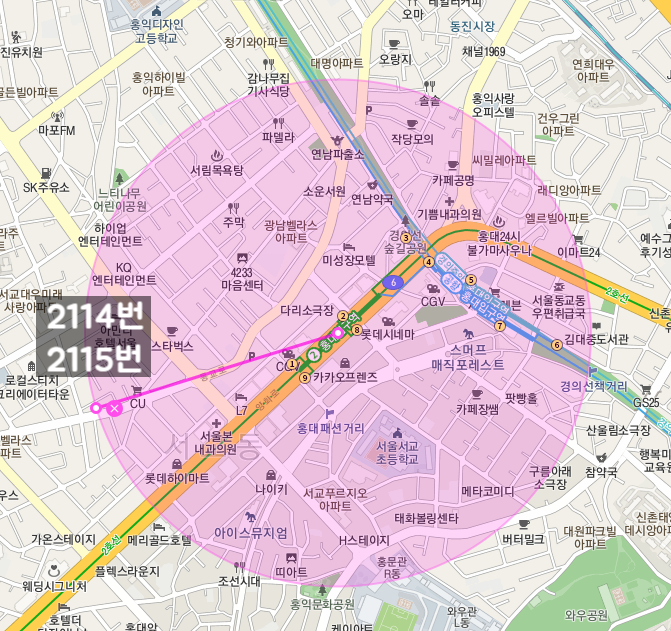 [자동매칭]마포구 서교동 인근 월주차 안내(어플에서 바로 결제 후 이용 가능) 대표 이미지