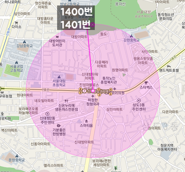 [자동매칭]동작구 대방동 인근 월주차 안내(어플에서 결제 후 이용 가능) 대표 이미지